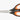 Prochef Series 9.5" Black Kitchen Scissors