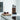 4-Piece Manhattan Series Knife Set with Scissors and Acacia Wood and Black Marble Block