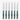 Set 6 Pieces Poplar Wood Steak Knife Compressed Blue Dyed
